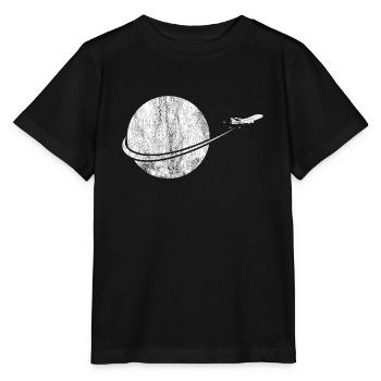 Airline Geschenk Flugzeug Pilot Flieger Landebahn - Stanley/Stella Kinder T-Shirt MINI CREATOR  - Schwarz - Vorne - Mikhail (115cm)