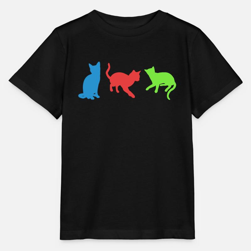 Katzen - Stanley/Stella Kinder T-Shirt MINI CREATOR  - Schwarz