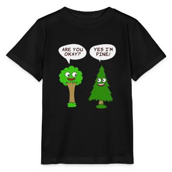 Belle conception de T-shirt d'arbre de nature êtes-vous d'accord? - T-shirt bio MINI CREATOR Stanley/Stella Enfant - noir - Devant - Mikhail (115cm)