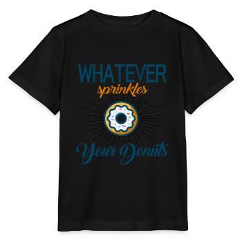 Whatever Sprinkles Your Donuts - Stanley/Stella MINI CREATOR Kids’ T-Shirt - black - Front - Mikhail (115cm)