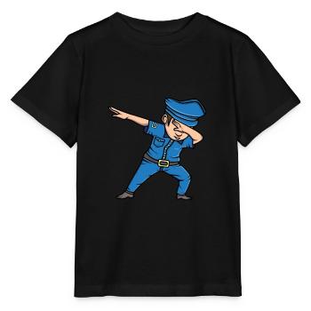 Dabbing Polizist Polizei Dab Lustiges Geschenk - Stanley/Stella Kinder T-Shirt MINI CREATOR  - Schwarz - Vorne - Mikhail (115cm)