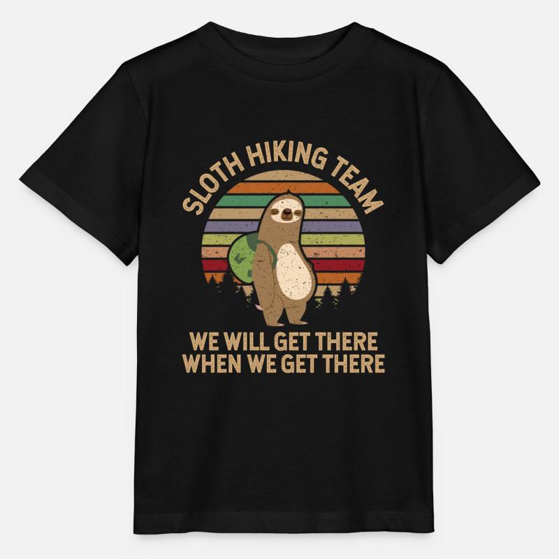 Faultier Wanderteam - Stanley/Stella Kinder T-Shirt MINI CREATOR  - Schwarz