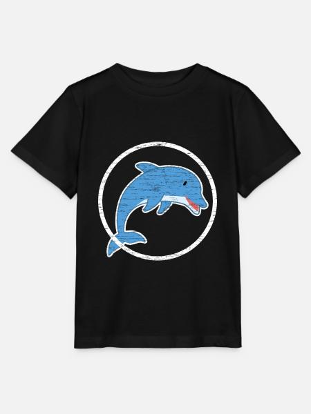Delphin - Stanley/Stella Kinder T-Shirt MINI CREATOR - Schwarz