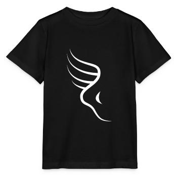 Icon wing foot Hermes messenger running God gift - Stanley/Stella MINI CREATOR Kids’ T-Shirt - black - Front - Mikhail (115cm)