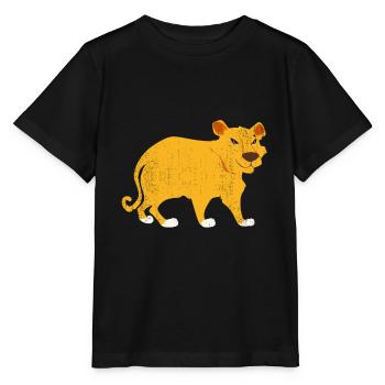 Tigre des animaux de la jungle - T-shirt bio MINI CREATOR Stanley/Stella Enfant - noir - Devant - Mikhail (115cm)