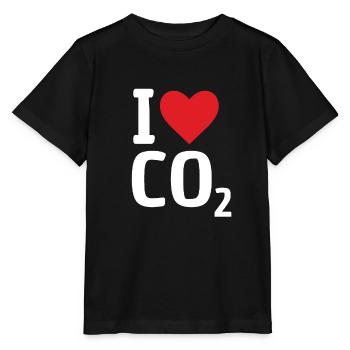 J’aime Co2 cadeau changement climatique diesel humour - T-shirt bio MINI CREATOR Stanley/Stella Enfant - noir - Devant - Mikhail (115cm)
