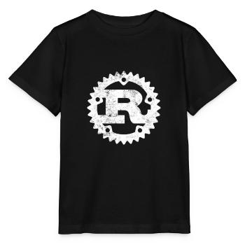 Rust Programming logo print distressed - Stanley/Stella MINI CREATOR Kids’ T-Shirt - black - Front - Mikhail (115cm)