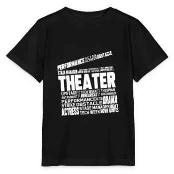 Theater Filmklappe Regie Musical Schauspieler - Stanley/Stella Kinder T-Shirt MINI CREATOR  - Schwarz - Vorne - Mikhail (115cm)