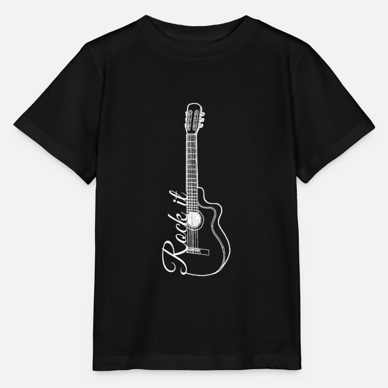 guitare - T-shirt bio MINI CREATOR Stanley/Stella Enfant - noir