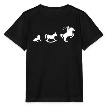 Way to Westernreiten - Stanley/Stella Kinder T-Shirt MINI CREATOR  - Schwarz - Vorne - Mikhail (115cm)