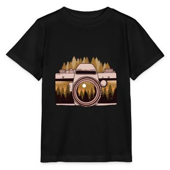 Camara Forest Photograph Kamera - Stanley/Stella Kinder T-Shirt MINI CREATOR  - Schwarz - Vorne - Mikhail (115cm)