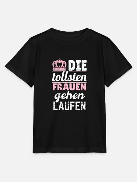 Frauen Mädchen Läufer Shirt Sport Geschenkidee - Stanley/Stella Kinder T-Shirt MINI CREATOR - Schwarz