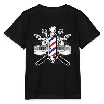 Get Faded Barber Shop Owner Hair Cutter Stylist be - Stanley/Stella MINI CREATOR Kids’ T-Shirt - black - Front - Mikhail (115cm)