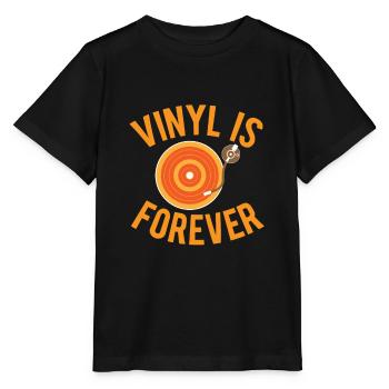 Vinyl is forever chemise fanatique de vinyle - T-shirt bio MINI CREATOR Stanley/Stella Enfant - noir - Devant - Mikhail (115cm)