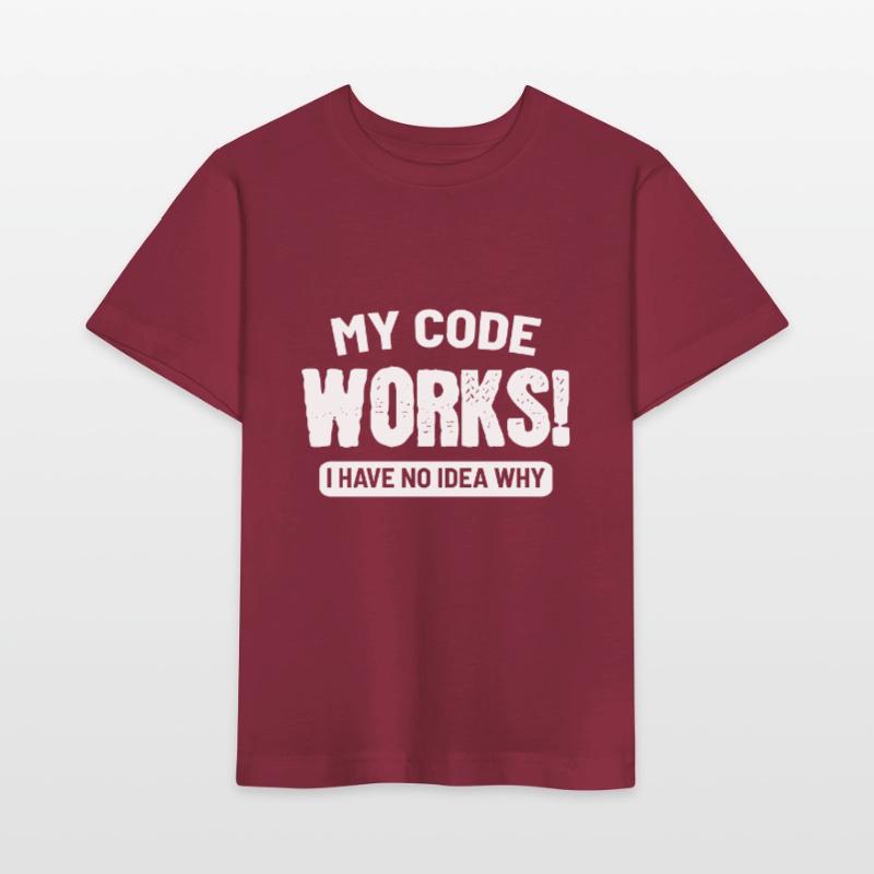 Code Works developer or programmer gift Stanley/Stella MINI CREATOR Kids’ T-Shirt