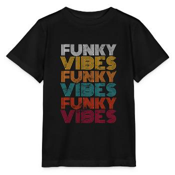 Vibes funky - T-shirt bio MINI CREATOR Stanley/Stella Enfant - noir - Devant - Mikhail (115cm)