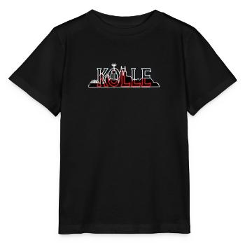 Kölle mit Skyline - Stanley/Stella Kinder T-Shirt MINI CREATOR  - Schwarz - Vorne - Mikhail (115cm)