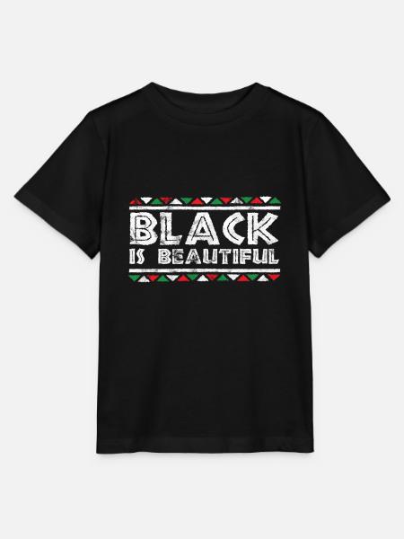 Black is Beautiful BLM - Stanley/Stella Kinder T-Shirt MINI CREATOR - Schwarz