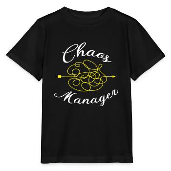 Gestionnaire de chaos - T-shirt bio MINI CREATOR Stanley/Stella Enfant - noir - Devant - Mikhail (115cm)