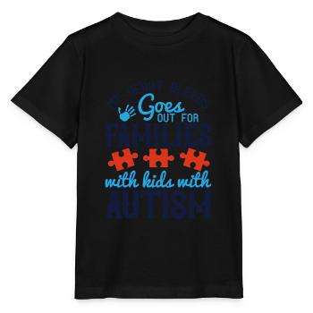 My heart bleeds, goes out for families with kids - Stanley/Stella MINI CREATOR Kids’ T-Shirt - black - Front - Mikhail (115cm)