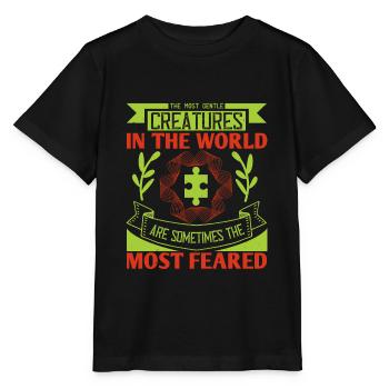 Die sanftesten Kreaturen der Welt sind - Stanley/Stella Kinder T-Shirt MINI CREATOR  - Schwarz - Vorne - Mikhail (115cm)