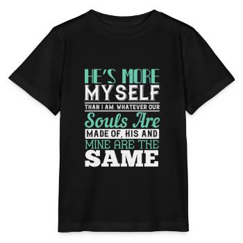 Il est plus moi-même que moi. Quelles que soient nos âmes - T-shirt bio MINI CREATOR Stanley/Stella Enfant - noir - Devant - Mikhail (115cm)