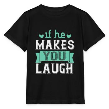 S’il vous fait rire - T-shirt bio MINI CREATOR Stanley/Stella Enfant - noir - Devant - Mikhail (115cm)