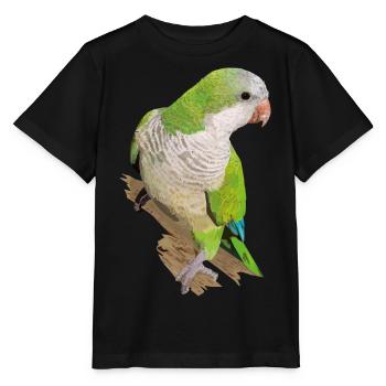 Argentinischer Sittich - Stanley/Stella Kinder T-Shirt MINI CREATOR  - Schwarz - Vorne - Mikhail (115cm)