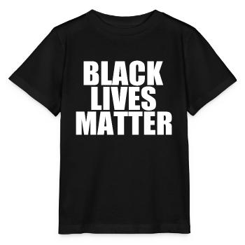 Black lives matter - Stanley/Stella Kinder T-Shirt MINI CREATOR  - Schwarz - Vorne - Mikhail (115cm)