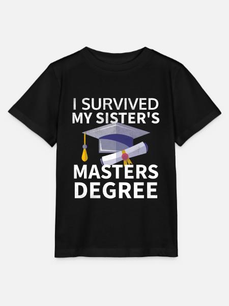 Masterstudium Uni | Abschlussgeschenk Schwester - Stanley/Stella Kinder T-Shirt MINI CREATOR - Schwarz