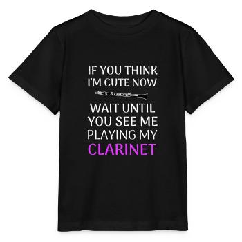 Clarinette clarinette clarinette cadeau femmes - T-shirt bio MINI CREATOR Stanley/Stella Enfant - noir - Devant - Mikhail (115cm)
