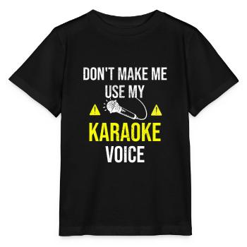 Karaoke Gift | Karaoke Lover Karaoke Party - Stanley/Stella MINI CREATOR Kids’ T-Shirt - black - Front - Mikhail (115cm)