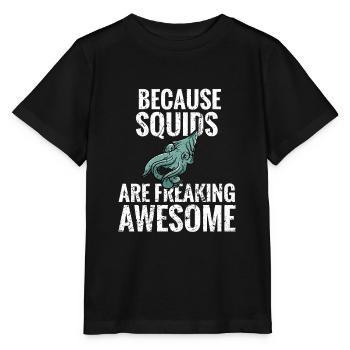 Squid gift squid lover Calamari - Stanley/Stella MINI CREATOR Kids’ T-Shirt - black - Front - Mikhail (115cm)