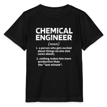 Chemical Engineer Chemical Engineer Gift Idea - Stanley/Stella MINI CREATOR Kids’ T-Shirt - black - Front - Mikhail (115cm)