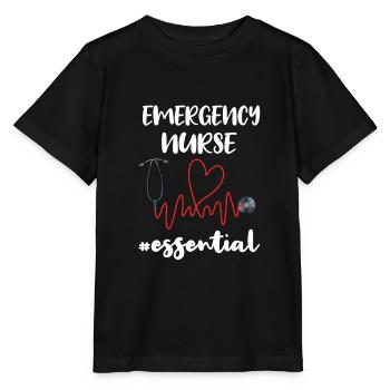 Nurse emergency room emergency nurse - Stanley/Stella MINI CREATOR Kids’ T-Shirt - black - Front - Mikhail (115cm)