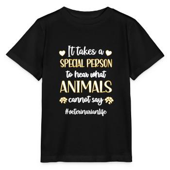 Veterinarian Veterinarian Veterinarian Veterinarian Physician - Stanley/Stella MINI CREATOR Kids’ T-Shirt - black - Front - Mikhail (115cm)