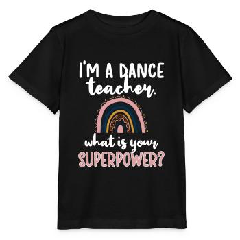 Professeur de danse Reconnaissance Professeur de danse Cours de danse - T-shirt bio MINI CREATOR Stanley/Stella Enfant - noir - Devant - Mikhail (115cm)