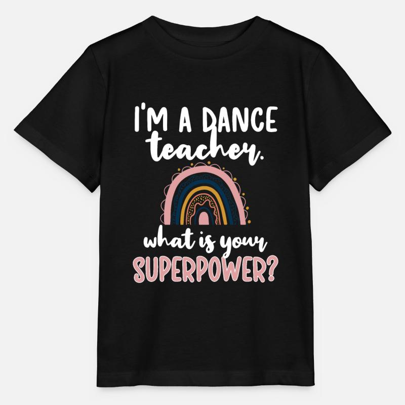 Professeur de danse Reconnaissance Professeur de danse Cours de danse - T-shirt bio MINI CREATOR Stanley/Stella Enfant - noir