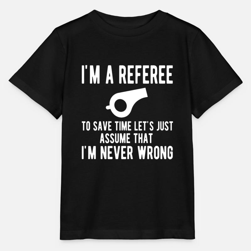 Referee Papa Referee Impartial Shiri - Stanley/Stella MINI CREATOR Kids’ T-Shirt - black