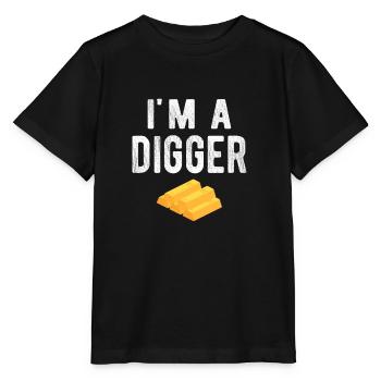 Gold Panning Gold Panner Gold Prospector Gold Prospector - Stanley/Stella MINI CREATOR Kids’ T-Shirt - black - Front - Mikhail (115cm)