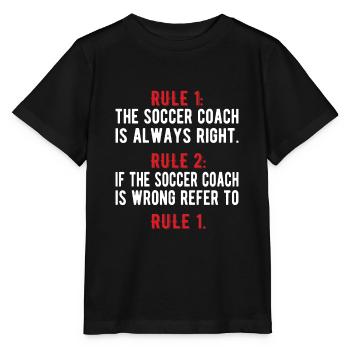 Football Coach Football Coach Of Football Team - Stanley/Stella MINI CREATOR Kids’ T-Shirt - black - Front - Mikhail (115cm)