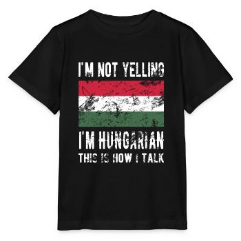 Fier hongrois Hongrie Origine Drapeau hongrois - T-shirt bio MINI CREATOR Stanley/Stella Enfant - noir - Devant - Mikhail (115cm)