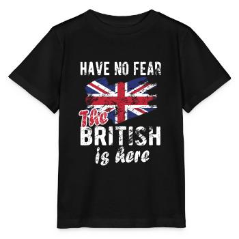 British Great Britain Origin British flag - Stanley/Stella MINI CREATOR Kids’ T-Shirt - black - Front - Mikhail (115cm)
