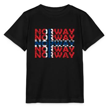 Norvège Norvégienne Drapeau Racines norvégiennes - T-shirt bio MINI CREATOR Stanley/Stella Enfant - noir - Devant - Mikhail (115cm)