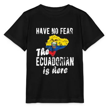 Équateur Équateur Drapeau équatorien - T-shirt bio MINI CREATOR Stanley/Stella Enfant - noir - Devant - Mikhail (115cm)