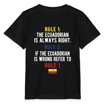 Équateur Équateur Racines équatoriennes - T-shirt bio MINI CREATOR Stanley/Stella Enfant - noir - Devant - Mikhail (115cm)