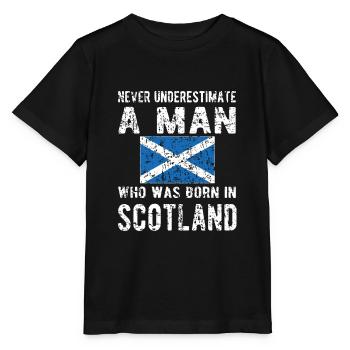 Fier Écossais Ecosse Drapeau écossais - T-shirt bio MINI CREATOR Stanley/Stella Enfant - noir - Devant - Mikhail (115cm)