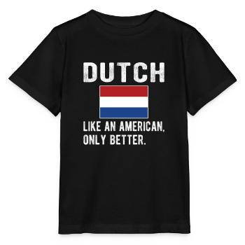 Dutch Netherlands Dutch origin - Stanley/Stella MINI CREATOR Kids’ T-Shirt - black - Front - Mikhail (115cm)