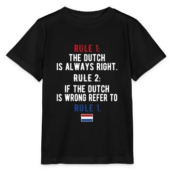 Dutch Netherlands Dutch roots - Stanley/Stella MINI CREATOR Kids’ T-Shirt - black - Front - Mikhail (115cm)