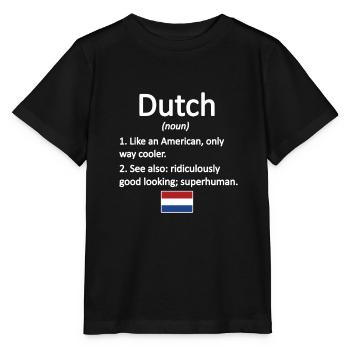 Dutch Netherlands Dutch roots - Stanley/Stella MINI CREATOR Kids’ T-Shirt - black - Front - Mikhail (115cm)